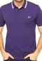 Camisa Polo Fred Perry Slimfit Twin Tipped Roxa - Marca Fred Perry