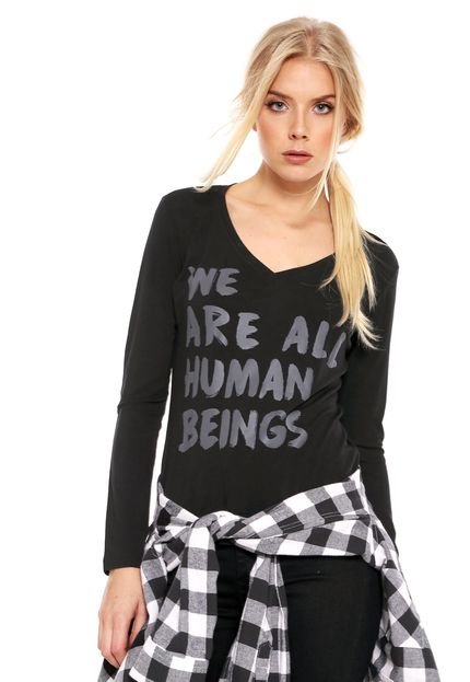 Camiseta Disparate Human Preta - Marca Disparate
