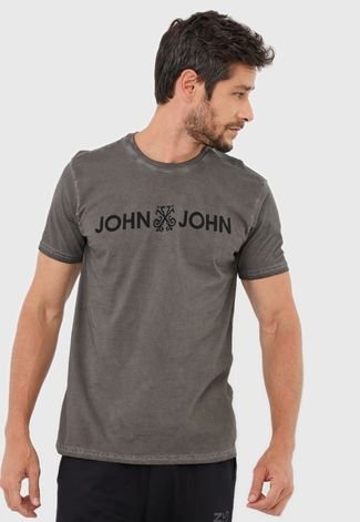 Camiseta John John Basic Cinza - Compre Agora