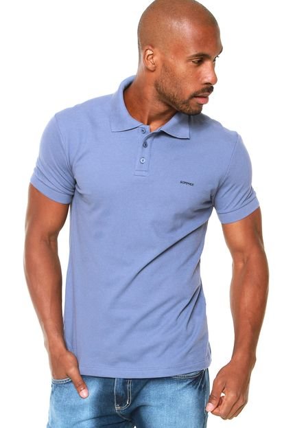 Camisa Polo Sommer Bordado Azul - Marca Sommer