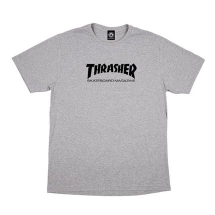 Camiseta Thrasher Skate Mag Logo Masculina Cinza Mescla - Marca Thrasher Magazine