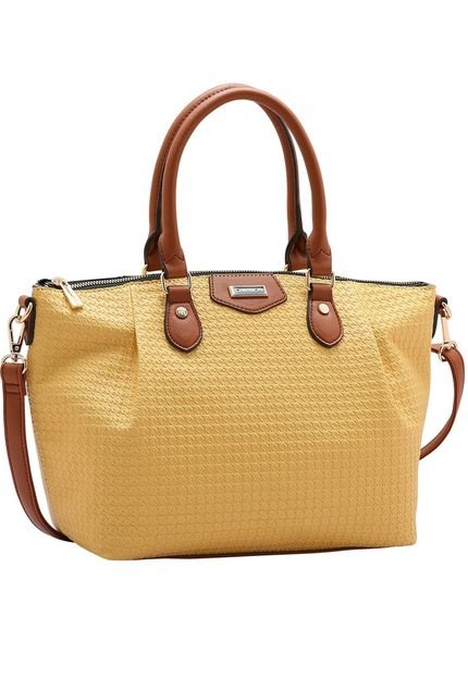 Bolsa Feminina Chenson Textura Delicada Amarelo - Marca Chenson