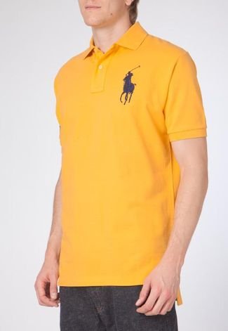 Camisa Masculina Polo Ralph Lauren Amarela - Dona Chica Brechó Online