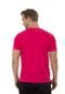 Camiseta Olimpo Camisaria Meia Malha Decote V Manga Curta Pink - Marca Olimpo Camisaria