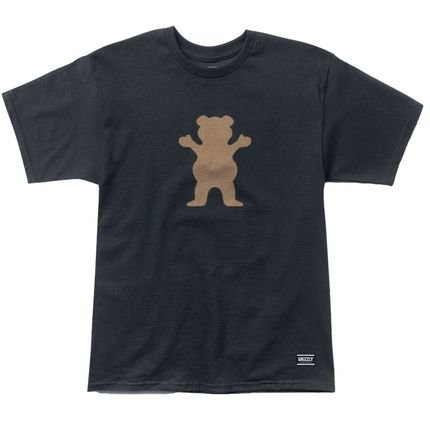 Camiseta Grizzly OG Bear Tee - Black Sand Preto - Marca Grizzly Griptape