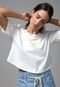 Camiseta Cropped Zinco The Drama Off-White - Marca Zinco