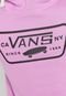 Moletom Flanelado Fechado Vans Capuz Full Patch Hoodie Rosa - Marca Vans