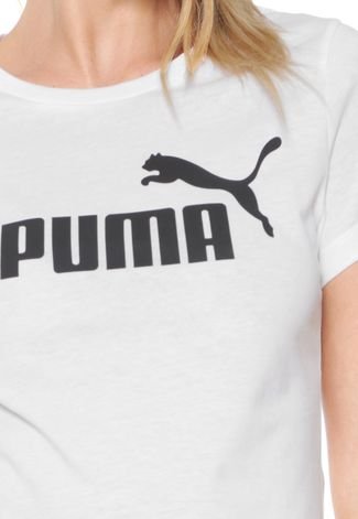 Camiseta Puma Ess Logo Tee Branca