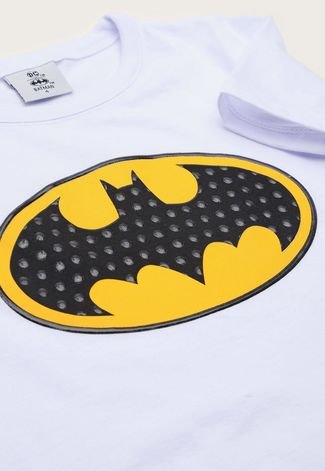 Camiseta Infantil Fakini Batman Branca