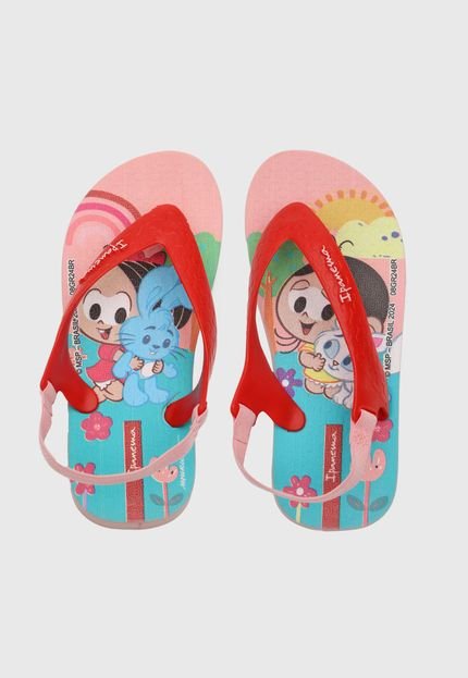 Chinelo Infantil Ipanema Baby Turma Da Monica Vermelho - Marca Ipanema