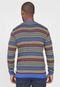 Suéter Tricot Colcci Listrado Azul/Amarelo - Marca Colcci