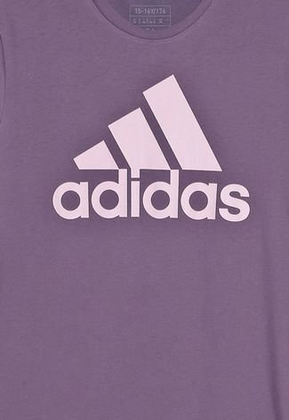Camiseta Infantil adidas Essentials Big Logo Lilás