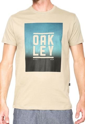 Camiseta Oakley Geo Subtraction Bege
