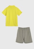 Conjunto 2pçs Manga Curta Kamylus Camisa E Calça Amarelo - Marca Kamylus