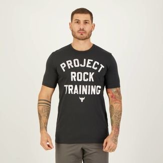Camiseta Under Armour Project Rock Train Preta
