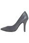 Scarpin Couro DAFITI SHOES Cinza - Marca DAFITI SHOES