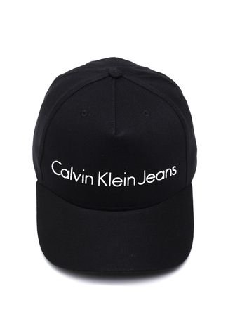 Boné Calvin Klein Snapback Logo Preto