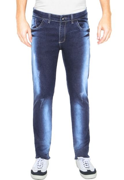 Calça Jeans Storm Skinny Desfiada Azul marinho - Marca Storm