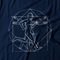 Camiseta Feminina Vitruvian Runner - Azul Marinho - Marca Studio Geek 