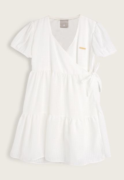 Vestido Infantil Colorittá Babados Branco - Marca Colorittá