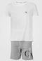 Pijama Calvin Klein Underwear Logo Branco/Cinza - Marca Calvin Klein Underwear