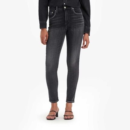 Calça Jeans Levi's® 721 High Rise Skinny Preta - Marca Levis