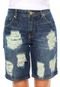 Bermuda Jeans Forum Boyfriend Azul - Marca Forum