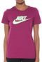 Camiseta Nike Sportswear Tee Essntl Icon Futura Roxa - Marca Nike Sportswear