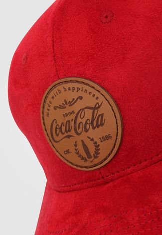 Boné Coca Cola Accessories Aplique Vermelho