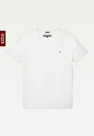 Camiseta Niño De Pico Y Algodón Orgánico Blanco Tommy Hilfiger