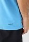 Camiseta adidas Performance Reta 3 Stripes Azul - Marca adidas Performance
