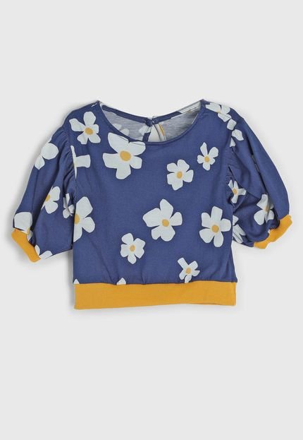 Blusa Fabula Floral Azul - Marca Fabula