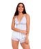 Pijama Short Doll Baby Doll IMI Lingerie Microfibra E Renda Hope Branco - Marca IMI LINGERIE