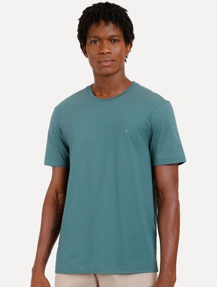 Camiseta Aramis Masculina Basic Lisa Verde Esmeralda - Marca Aramis