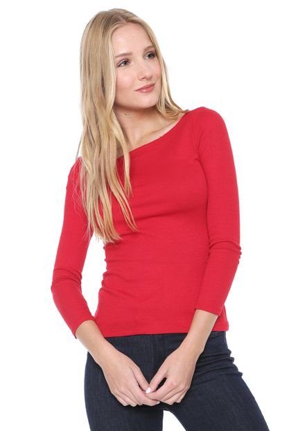 Blusa Cativa Canelada Vermelha - Marca Cativa