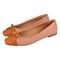 Sapatilha Feminina Donatella Shoes Bico Quadrado Bicolor Hotfix Nude Laço - Marca Donatella Shoes