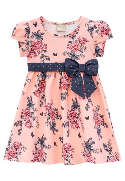 Vestido Infantil Milon Rosa - Marca Milon