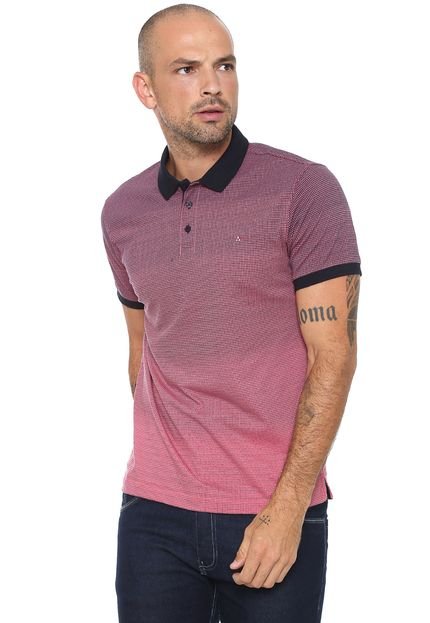 Camisa Polo Aramis Geométrica Rosa - Marca Aramis