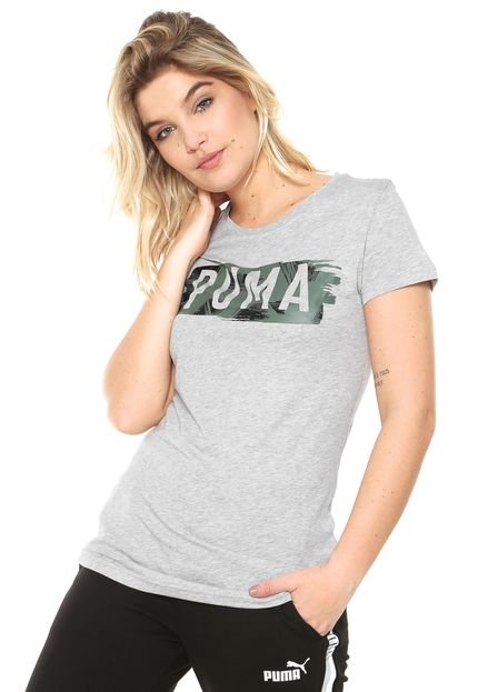 Camiseta Puma Fusion Graphic Cinza - Marca Puma