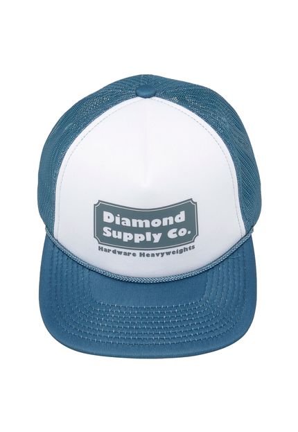 Boné Diamond Supply Co Trucker Hardware Azul/Branco - Marca Diamond Supply Co