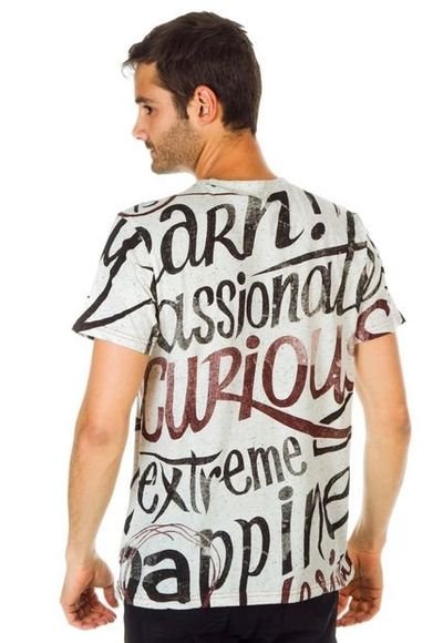 Camiseta blanca desigual sales