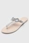 Rasteira Melissa Harmonic T Bar Gleam Ad Bege - Marca Melissa