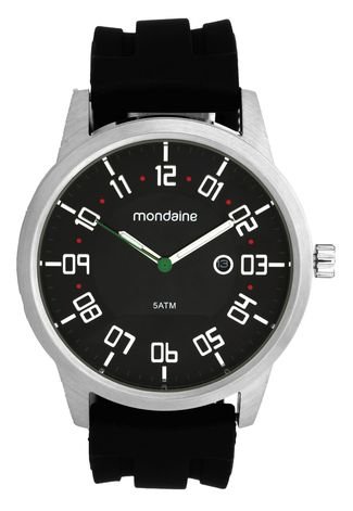 Relógio Mondaine 94999G0MVNU2 Prata/Preto