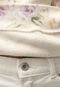 Blusa de Moletom Flanelada Fechada GAP Floral Off-White - Marca GAP