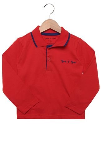 Camisa Polo Tigor T. Tigre Menino Vermelho