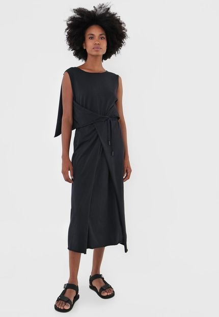 Vestido Osklen Midi Square Preto - Marca Osklen