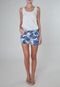 Short Jeans Thelure Floral Azul - Marca Thelure