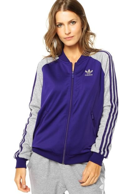 Jaqueta adidas Originals Star Tt Collegiate Purple/Medium Grey Heather - Marca adidas Originals