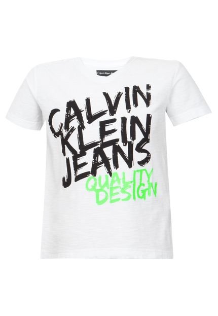 Camiseta Calvin Klein Kids Best Branca - Marca Calvin Klein Kids
