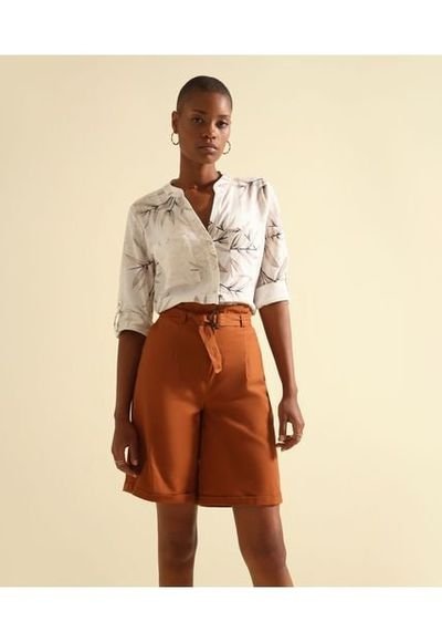 Bermuda Mujer Patprimo Terracota Algod n Compra Ahora Dafiti